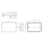 ZESTAW LAMP FT-270 NT LED LAMPY TYLNE Z PRZEWODEM